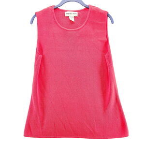 Hampshire Studio Womens Tank Top Red Size Small 100% Cotton Pullover Sleeveless